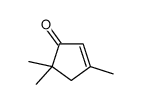 3,5,5-Trimethyl-2-cyclopenten-1-one结构式