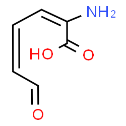 2-amino-6-oxo-hexa-2,4-dienoic acid结构式