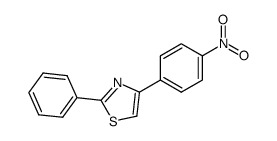 4-(4-nitrophenyl)-2-phenylthiazole结构式