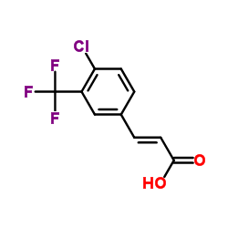 4-Chloro-3-(trifluoromethyl)cinnamic acid Structure
