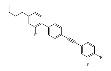 4-butyl-1-[4-[2-(3,4-difluorophenyl)ethynyl]phenyl]-2-fluorobenzene结构式