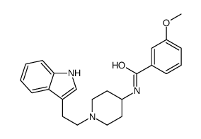 N-[1-[2-(1H-indol-3-yl)ethyl]piperidin-4-yl]-3-methoxybenzamide结构式