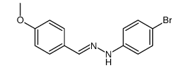 4-bromo-N-[(E)-(4-methoxyphenyl)methylideneamino]aniline Structure