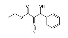 ethyl 2-diazo-3-hydroxy-3-phenylpropanoate结构式