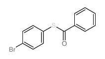 Benzenecarbothioicacid, S-(4-bromophenyl) ester结构式