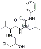 N-((RS)-3-Chloro-2-hydroxy-propyl)-Val-Leu-anilide结构式