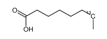 Octanoic acid-7-13C Structure