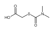 dimethylcarbamoylsulfanyl-acetic acid Structure