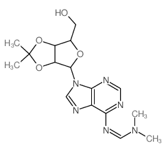 Adenosine,N-[(dimethylamino)methylene]-2',3'-O-(1-methylethylidene)- (9CI) Structure