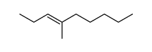 4-methyl-3-nonene Structure