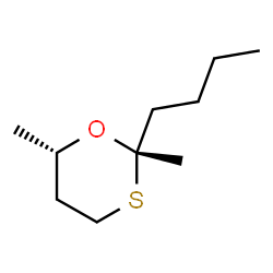2-tert-Butyl-2,6-dimethyl-1,3-oxathiane structure