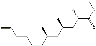 [2S,4R,6R,(+)]-2,4,6-Trimethyl-11-dodecenoic acid methyl ester picture