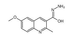6-Methoxy-2-methyl-3-quinolinecarbohydrazide Structure