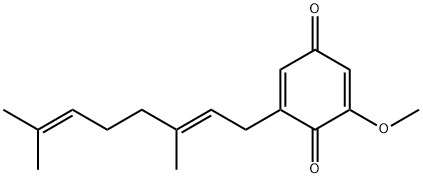 2-[(E)-3,7-Dimethyl-2,6-octadienyl]-6-methoxy-2,5-cyclohexadiene-1,4-dione Structure