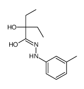 2-Ethyl-2-hydroxybutyric acid 2-(m-tolyl)hydrazide结构式