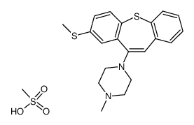 8-Methylmercapto-10-(4'-methylpiperazino)-dibenzothiepin-methansulfonat结构式