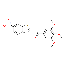 3,4,5-trimethoxy-N-(6-nitrobenzo[d]thiazol-2-yl)benzamide Structure