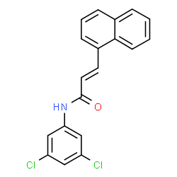 N-(3,5-DICHLOROPHENYL)-3-(1-NAPHTHYL)ACRYLAMIDE structure