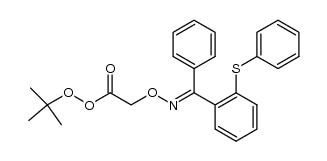 tert- Butyl [({phenyl[2-(phenylsulfanyl)phenyl]methylidene}amino)oxy]peracetate Structure