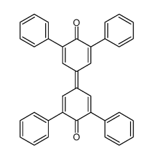 1,5,1',5'-tetraphenyl-[3,3']bicyclohexa-1,4-dienylidene-6,6'-dione Structure
