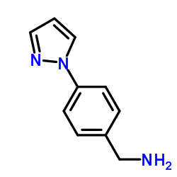 4-(1H-PYRAZOL-1-YL)BENZYLAMINE structure