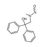 (2-hydroxy-2,2-diphenylethyl)methylnitrosamine结构式