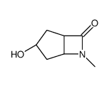 6-Azabicyclo[3.2.0]heptan-7-one,3-hydroxy-6-methyl-,(1R,3R,5S)-rel-(9CI) structure