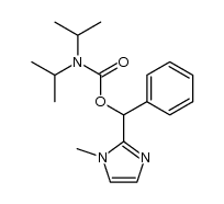 (1-methyl-1H-imidazol-2-yl)(phenyl)methyl diisopropylcarbamate Structure