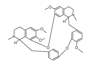 ent-6,7,6',12'-tetramethoxy-2,2'-dimethyl-oxyacanthane Structure