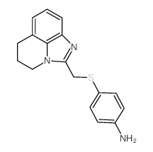 4-(5,6-dihydro-4H-imidazo[4,5,1-ij]quinolin-2-ylmethylsulfanyl)-aniline Structure