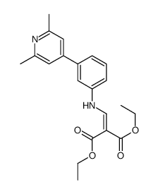 diethyl [[[3-(2,6-dimethyl-4-pyridyl)phenyl]amino]methylene]malonate Structure