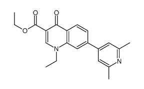 ethyl 7-(2,6-dimethylpyridin-4-yl)-1-ethyl-4-oxoquinoline-3-carboxylate结构式