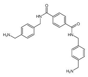 1-N,4-N-bis[[4-(aminomethyl)phenyl]methyl]benzene-1,4-dicarboxamide结构式