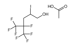 acetic acid,4,5,5,5-tetrafluoro-2-iodo-4-(trifluoromethyl)pentan-1-ol结构式