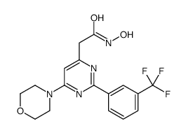 N-hydroxy-2-[6-morpholin-4-yl-2-[3-(trifluoromethyl)phenyl]pyrimidin-4-yl]acetamide Structure