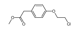 methyl 2-(4-(2-chloroethoxy)phenyl)acetate结构式