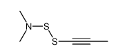 N,N-dimethyl-2-(prop-1-yn-1-yl)disulfan-1-amine结构式