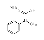 Carbamodithioicacid, methylphenyl-, ammonium salt (9CI) Structure
