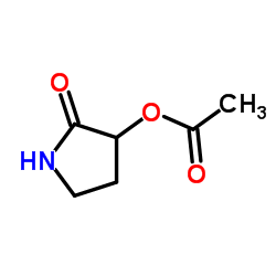 2-Oxo-3-pyrrolidinyl acetate Structure