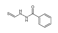 thioformic acid N'-benzoyl-hydrazide Structure