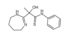 2-hydroxy-N-phenyl-2-(4,5,6,7-tetrahydro-1H-1,3-diazepin-2-yl)propanethioamide Structure