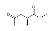 (S)-methyl 2-methyl-4-oxopentanoate结构式