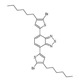 4,7-Bis(5-bromo-4-hexylthiophen-2-yl)benzo[c][1,2,5]thiadiazole Structure