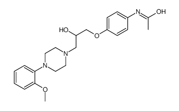 N-[4-[2-hydroxy-3-[4-(2-methoxyphenyl)piperazin-1-yl]propoxy]phenyl]acetamide Structure