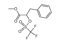3-phenyl-2-trifluoromethanesulfonyloxy-propionic acid methyl ester结构式