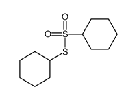 cyclohexylsulfonylsulfanylcyclohexane Structure
