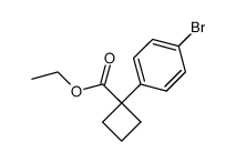 ethyl 1-(4-bromophenyl)cyclobutanecarboxylate Structure