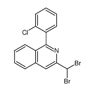 1-(2-chlorophenyl)-3-(dibromomethyl)isoquinoline Structure