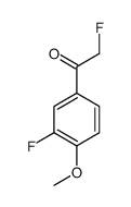 Ethanone, 2-fluoro-1-(3-fluoro-4-methoxyphenyl)- (9CI) structure