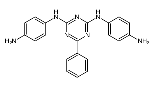 2-N,4-N-bis(4-aminophenyl)-6-phenyl-1,3,5-triazine-2,4-diamine Structure